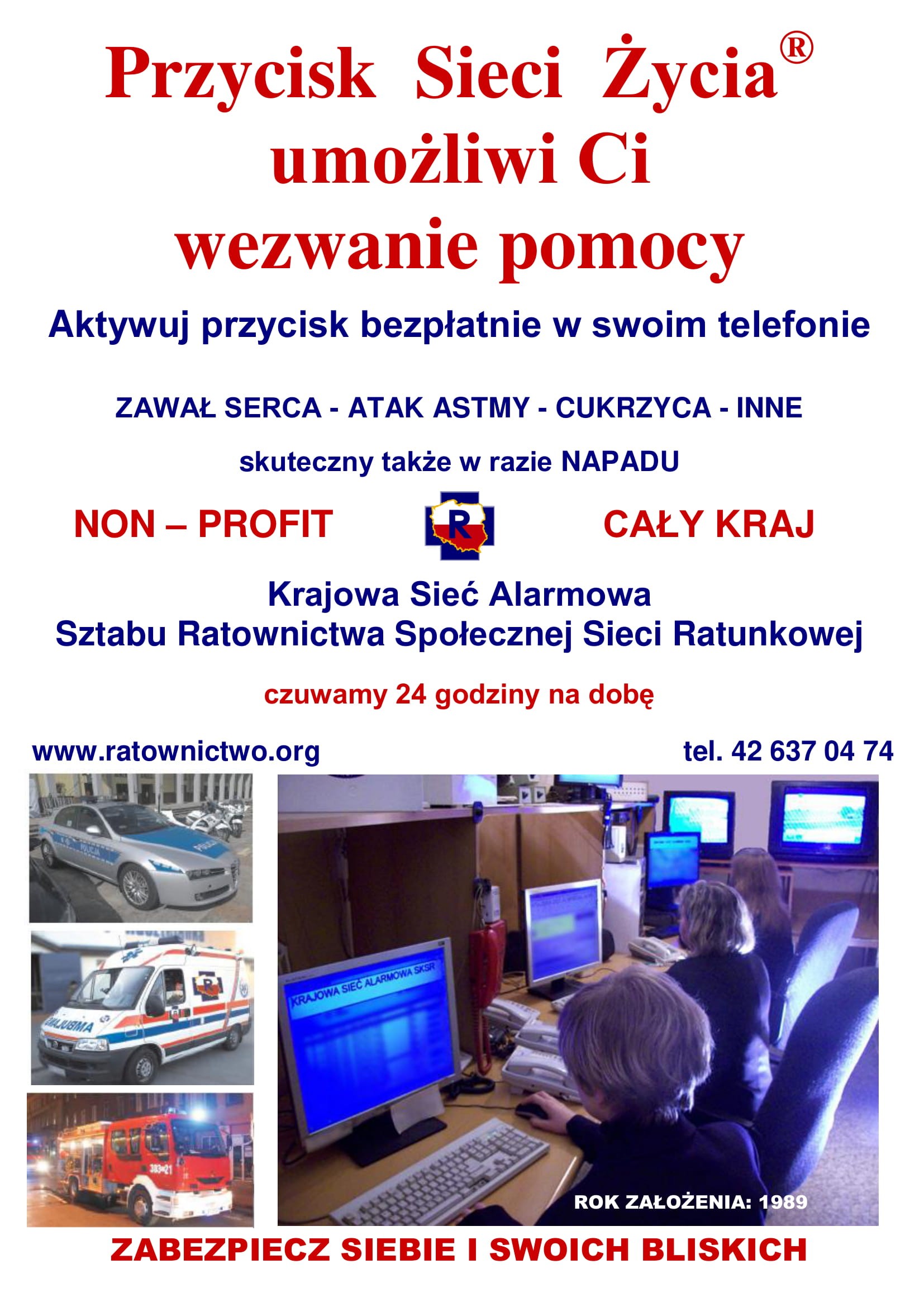Przycisk Sieci Życia